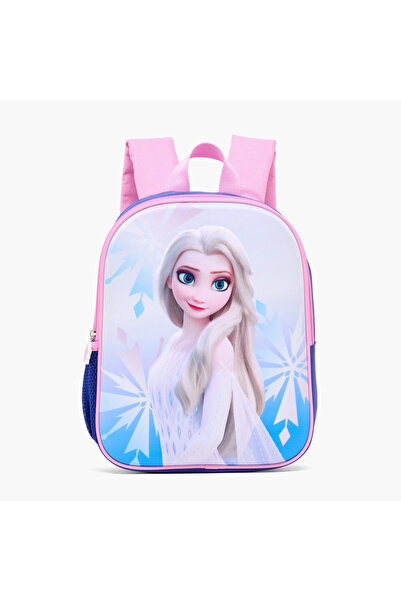 Disney Frozen Print Backpack for Girls 13+ Years with Zip Closure