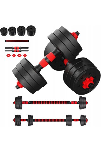 inpower Set de gantere reglabile 2 x 15 kg + Halteră = 30 kg Set de gantere