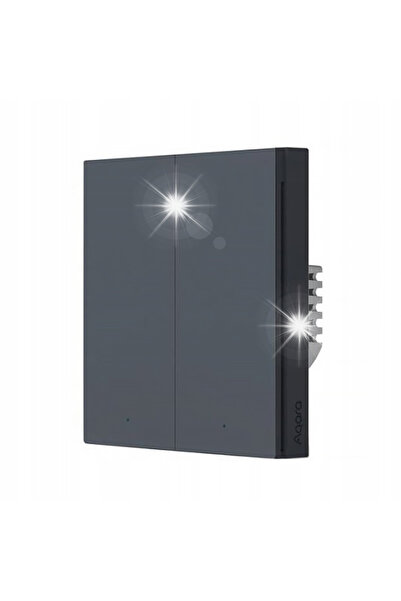 Aqara Întrerupător de lumină H1 cu 2 butoane, inteligent, compatibil Homekit,...