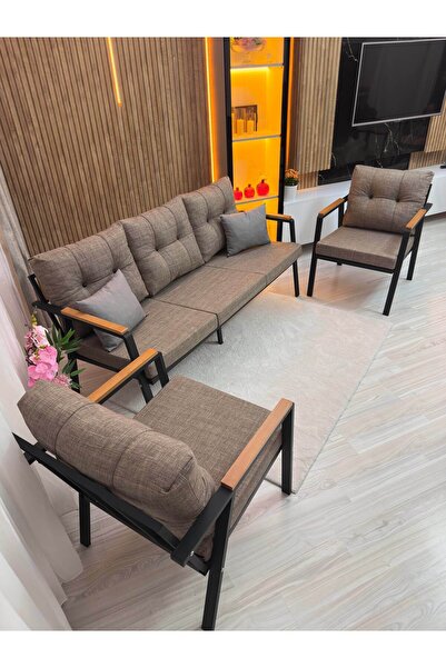 HouseART BELLA 3+1+1 , Balkon, Bahçe - Cafe , Teras , Metal Kanepe Koltuk Tak...