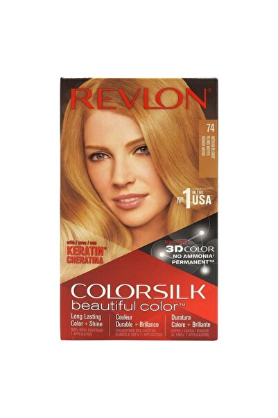 Revlon Hair Dye, Color Silk, 74 Medium Blonde