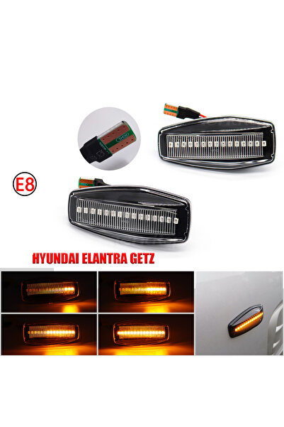 SEWICK HYUNDAİ GETZ,MATRİX,ELANTRA,TUSCON ÇAMURLUK KAYAR LED (2ADET) ŞEFFAF CAM