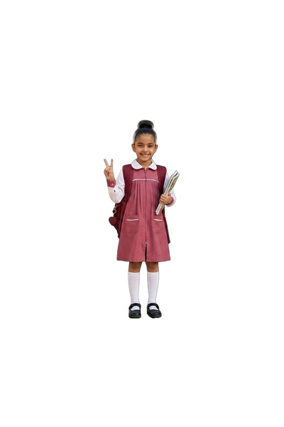 Generic Brand Primary School Uniform for Girls, Single Piece with Shirt