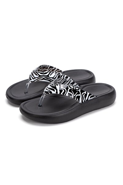 OZYO Elissa Black Flip Flops