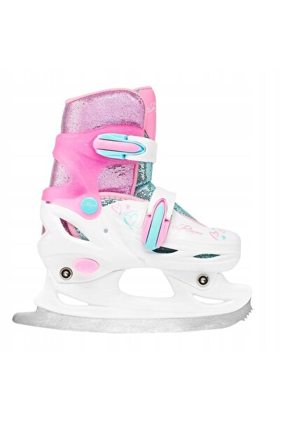 NO BRAND Patine cu rotile Patine artistice 2 în 1 Raven Loret Glitter Alb/Men...