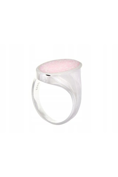 NO BRAND Inel de argint placat cu rodiu, mărimea 17, cu opal de 23mm, cadou