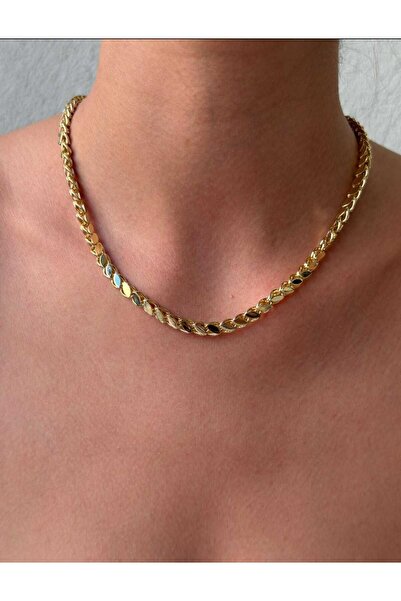 Bubbleatelier Gold Barley Chain Necklace