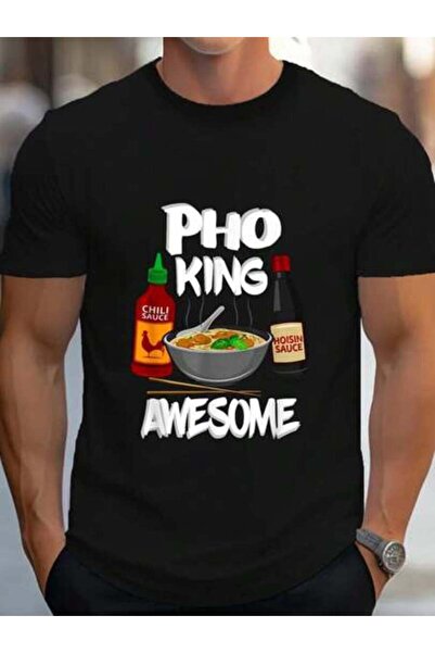 799 100% Cotton Funny King Awesome Shirt Pho Bowl Tshirt Gift Ideas T-Shirt W...