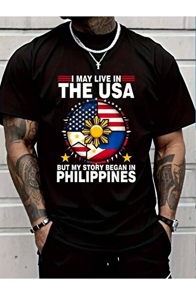 799 100% Cotton American Roots Filipino Gifts I Love Philippines T-Shirt Men'...