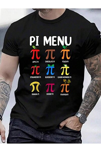 799 100% Cotton Menu 3.14 Symbol - Math Teacher Happy Pi Day T-Shirt Men's Wo...