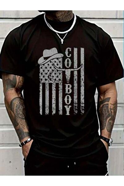 799 100% Cotton Western Country Teen Boy Rodeo Southern Retro Cowboy T-Shirt ...