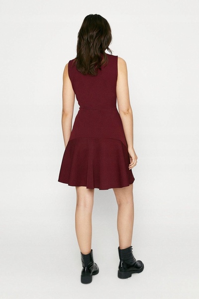 NO BRAND G37H010 Rochie evazată Bordeaux Oasis S