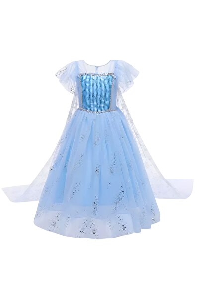 NO BRAND Costum Deghizare Elsa Frozen pentru Bal, Carnaval 140-146 cm