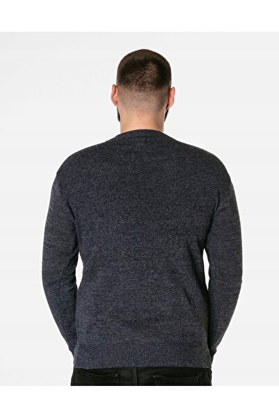 NO BRAND Pulover Elegant Bărbătesc, Guler Semi-Înalt, Clasic, Uni 2330-03 R 4XL