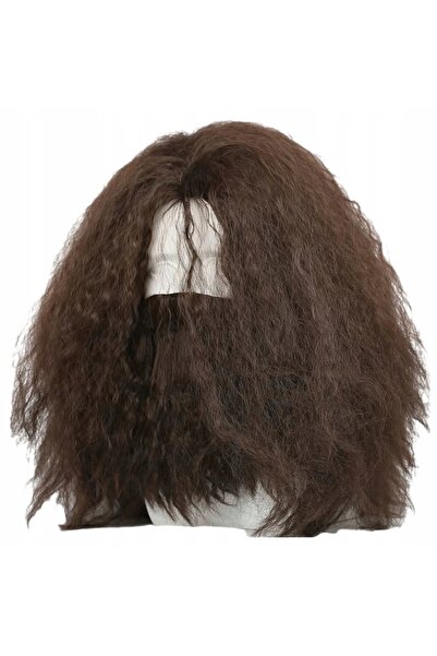 NO BRAND Perucă Păr lung Barbă Pitic Vrăjitor Magician Costum de Halloween Ca...