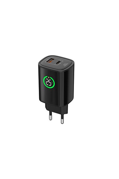 Toroup TTE-F27AC Încărcător rapid de perete GaN 25W PD cu afișaj LED, porturi...