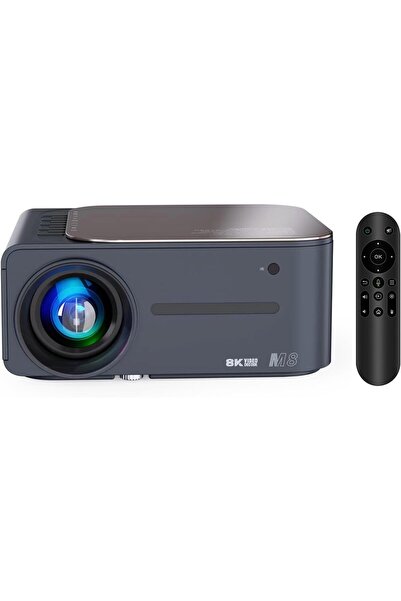 EACAM جهاز عرض 8K HDR فائق الوضوح مع واي فاي 2.4 جيجا + 5 جيجا وبلوتوث 5.0، ت...