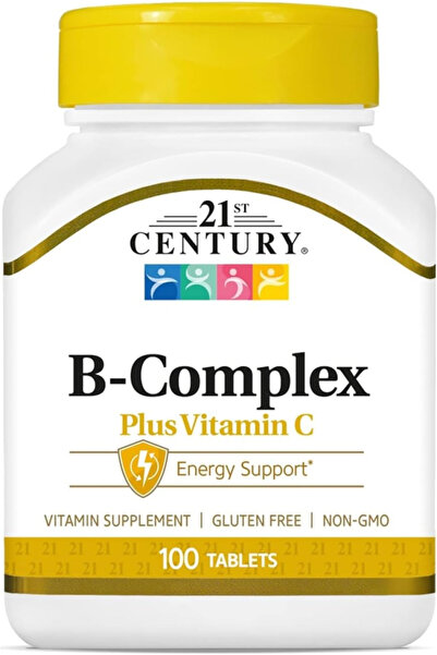 21st Century B-Complex With C Caplets - 100 Capsules