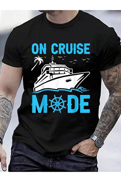 45 BPM قمصان قطنية 100%، تي شيرت مطبوع عليه Funny Cruising Cruise Mode On للر...