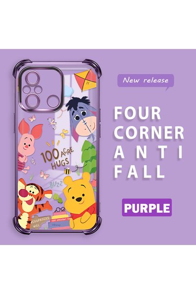 ucuc Xiaomi Redmi 12C Compatible Transparent Back Four-Corner Reinforced Impa...