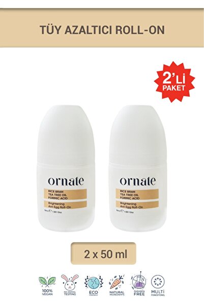 ORNATE Karınca Tüy Azaltıcı, Beyazlatıcı, Koku ve Ter Karşıtı Unisex Doğal Ro...