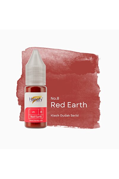 HANAFY Red Earth No8 Kalıcı Makyaj Pigmenti Dudak - 10ml