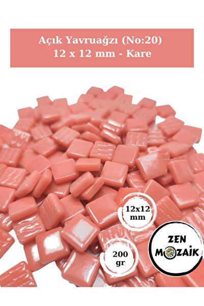 Zen Mozaik Sanatsal Mozaik Çalışmalarınız Için 12X12 Mm - Kare Cam Mozaik Taşı