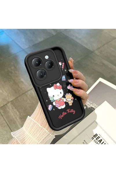 ucuc حافظة سيليكون سوداء متوافقة مع هاتف Infinix Hot 40/40 Pro، مقاومة للصدما...