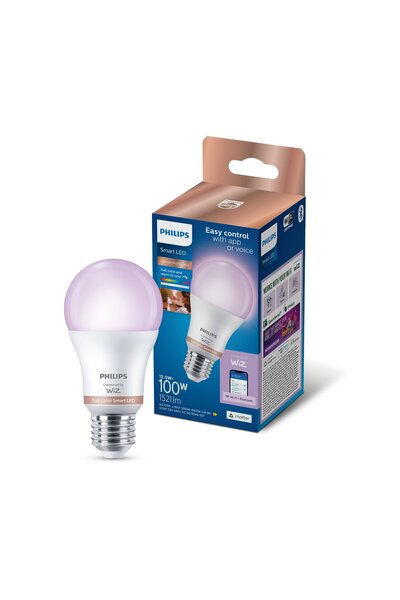 Philips Smart Lighting LED Ampul A60 E27 100W Eşdeğer RGB - Google Home, Alex...