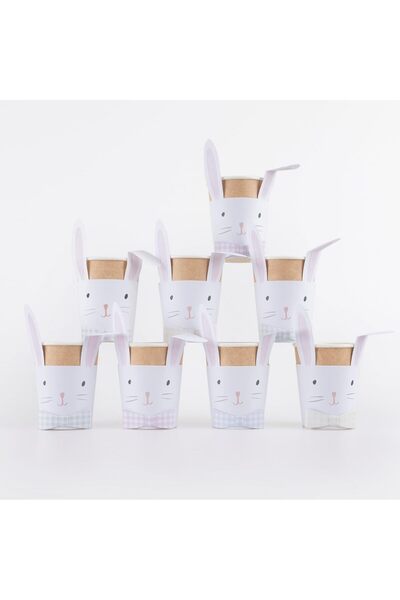 Yıldızan - Long Ear Rabbit Cups (8 Pieces) 931845