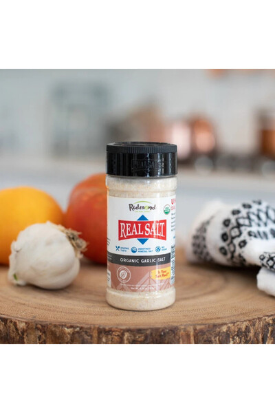 Redmond Real Salt | Organic Garlic Salt, 135g