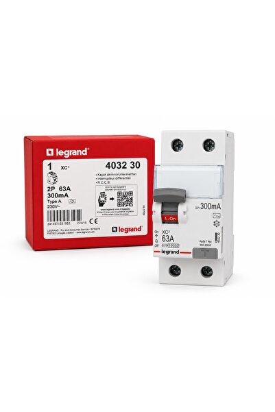 Legrand XC3 403230 Kaçak Akım Koruma Şalteri RCCB 2P 63A 300mA Tip A DIN Ray