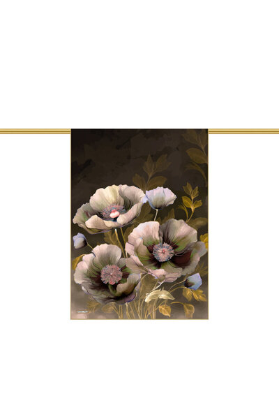 Bursa İpek Keler Seyran Pattern Silk Cotton Sofia Shawl