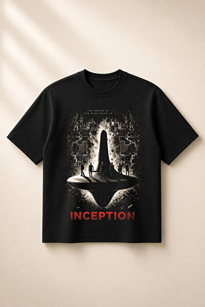 SVART WEAR Μπλουζάκι Unisex με στάμπα Inception, Oversize Boxy Κοπή, 100% Βαμ...