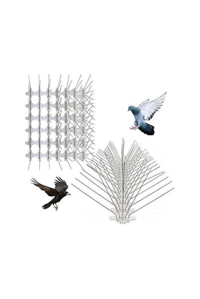 Duravel Pack of 12 Stainless Steel Bird Deterrent Spikes