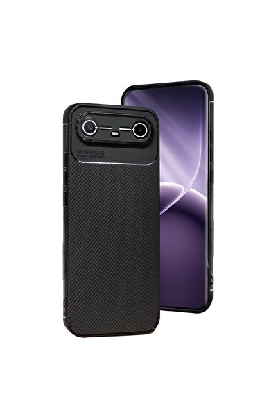 m.tk moveteck Tecno Spark Slim 5G Uyumlu Kılıf Kamera Çıkıntılı Karbon Desenl...