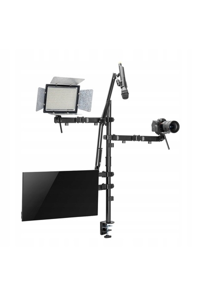 Maclean Energy Suport de birou pentru monitor, Suport pentru microfon, Suport...