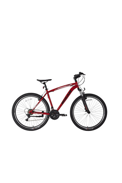 Bisan LEON ERKEK DAĞ BİSİKLETİ 48CM V 27.5 JANT 21 VİTES BAYRAK KIRMIZI SİYAH