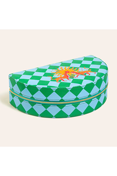 Zsa Zsa Zsu Meılın Mavi - Yeşil Takı Kutusu 24x15 Cm