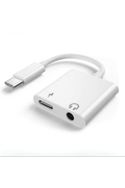 ForWhat Typec 2 In1 Aux Converter Adapter for Office Home Office Devices