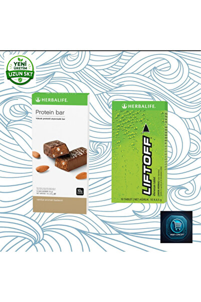 Herbalife 14 عبوة من بار البروتين + 10 عبوات من مشروب LiftOff® الفوار بنكهة ا...