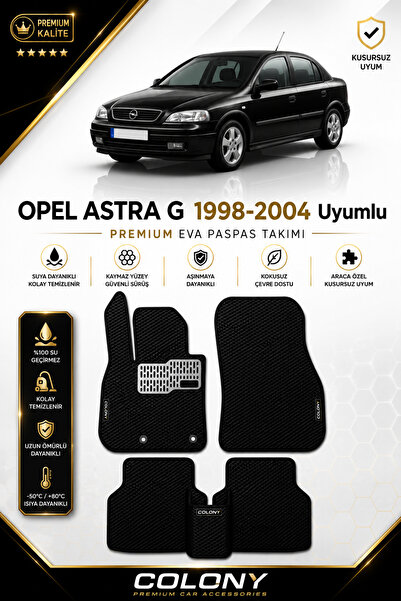 COLONY Opel Astra G Uyumlu EVA Paspas Tam Set–Araca Özel,Kolay Montaj,Su Geçi...