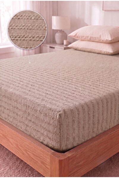 Miabella Home Ελαστικό σεντόνι διπλού μεγέθους 100% βαμβακερό ελαστικό σεντόν...