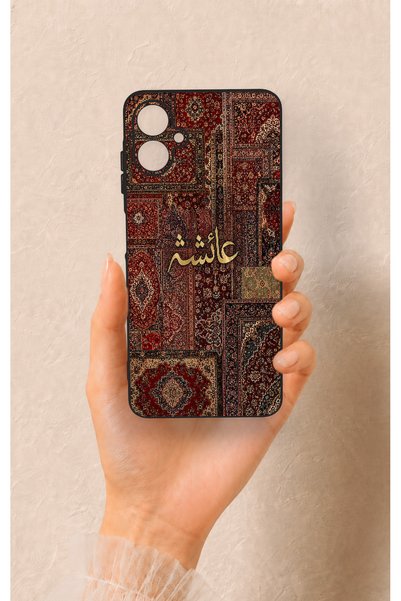 Vip Case Samsung A06 Compatible Vintage Carpet Patterned Silicone Case