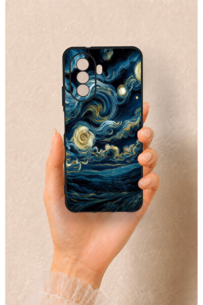 Vip Case Huawei Nova Y70 Uyumlu Yıldızlı Gece Desenli Silikon Kılıf
