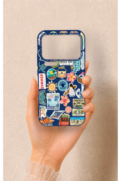 Vip Case Mi 17 Pro Max Uyumlu Summer Vibes Desenli Silikon Kılıf