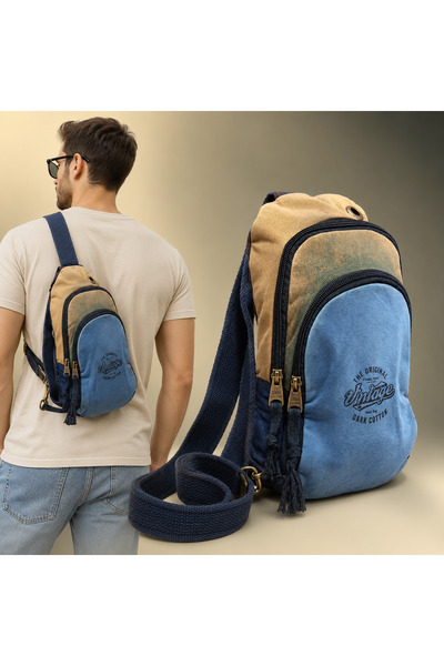 Organik Gabardin Badybag Çanta