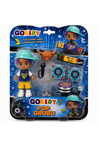 Gokidy 🎤 Mini Pop Star Seti – Mikrofonlu Sahne Oyun Figürü