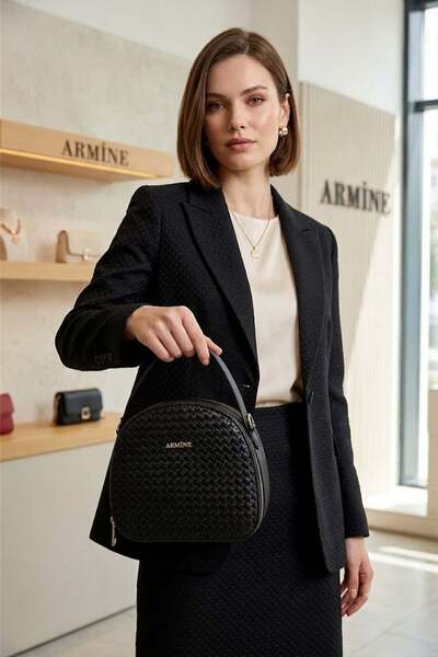 Armine 408-26Y Women's Shoulder Bag Black