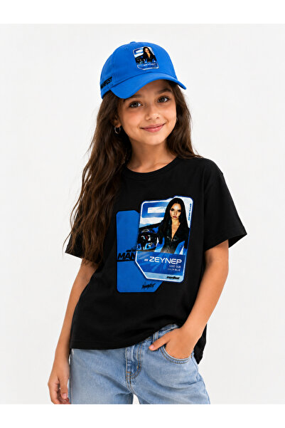 cirokids تي شيرت مطبوع للأطفال من مجموعة مانيفست جروب زينيب (زوكتاي) وقبعة مط...